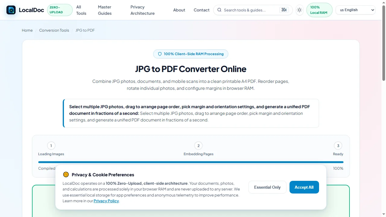 Download unified PDF dossier with stripped GPS tracking metadata