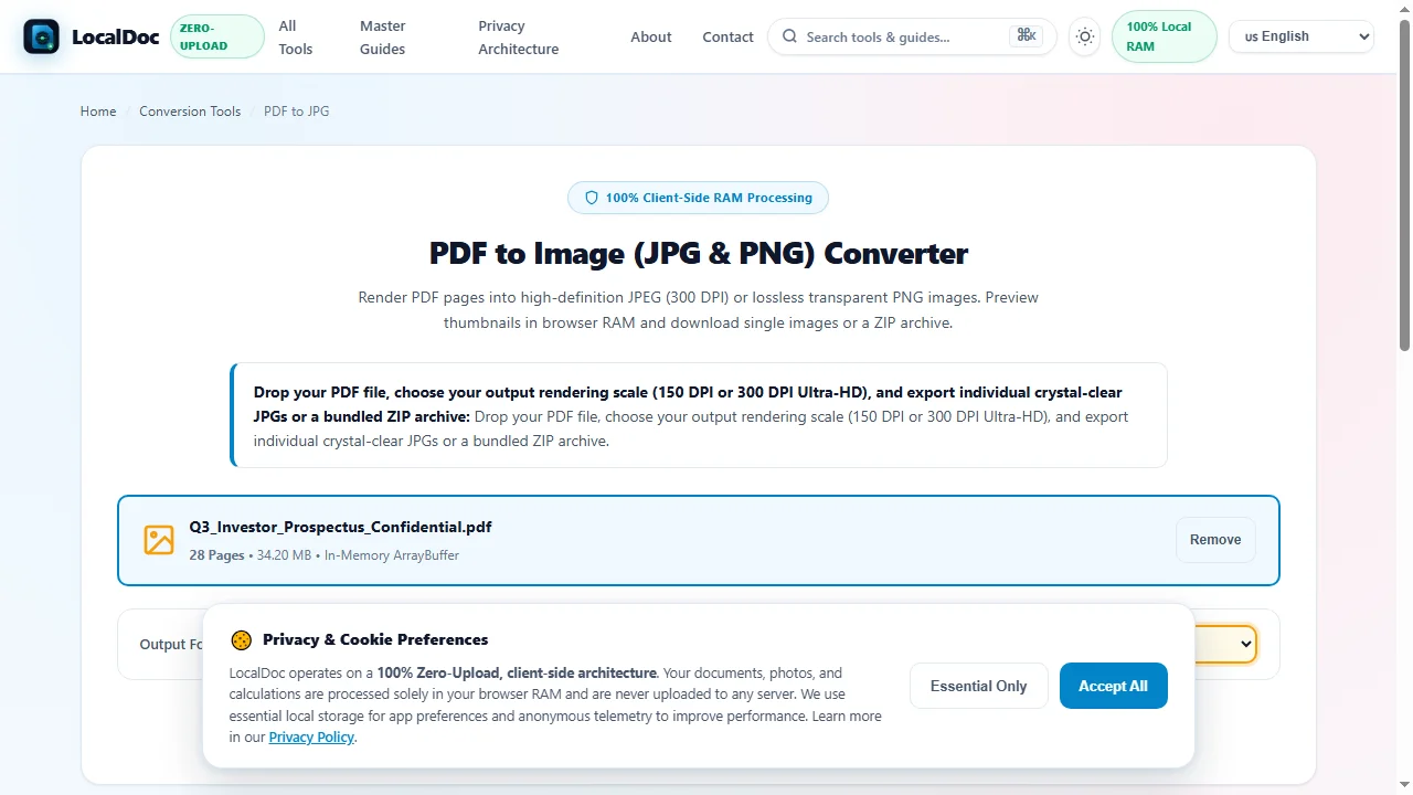 Select 300 DPI ultra print resolution and 4:4:4 chroma sampling
