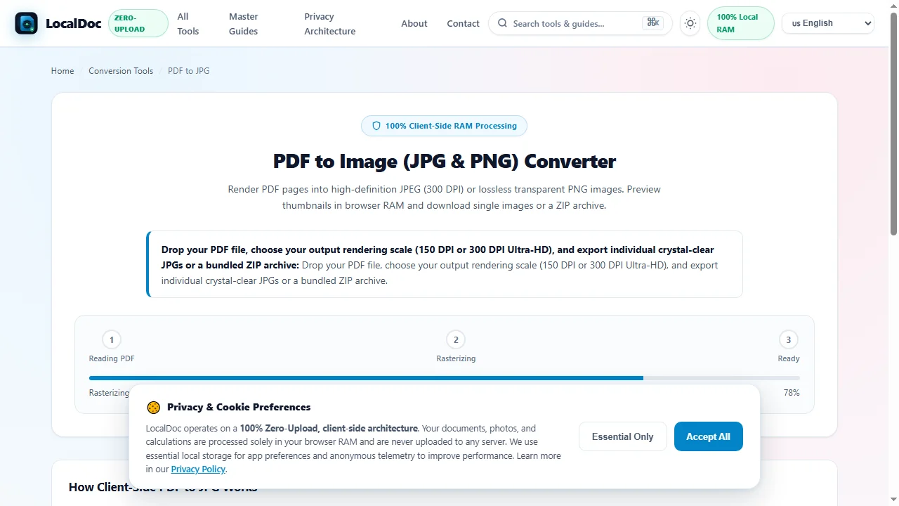 Execute multi-threaded vector rasterization across background Web Workers
