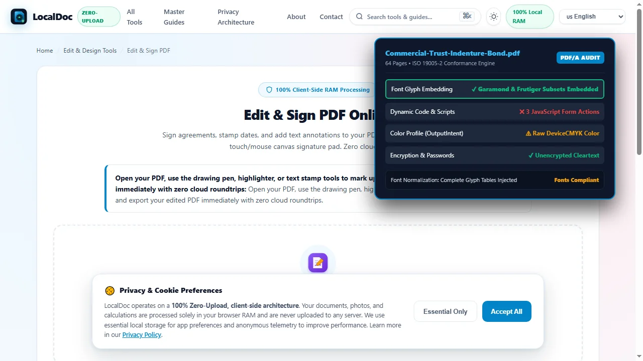 Audit and embed vector font glyphs for PDF/A conformance